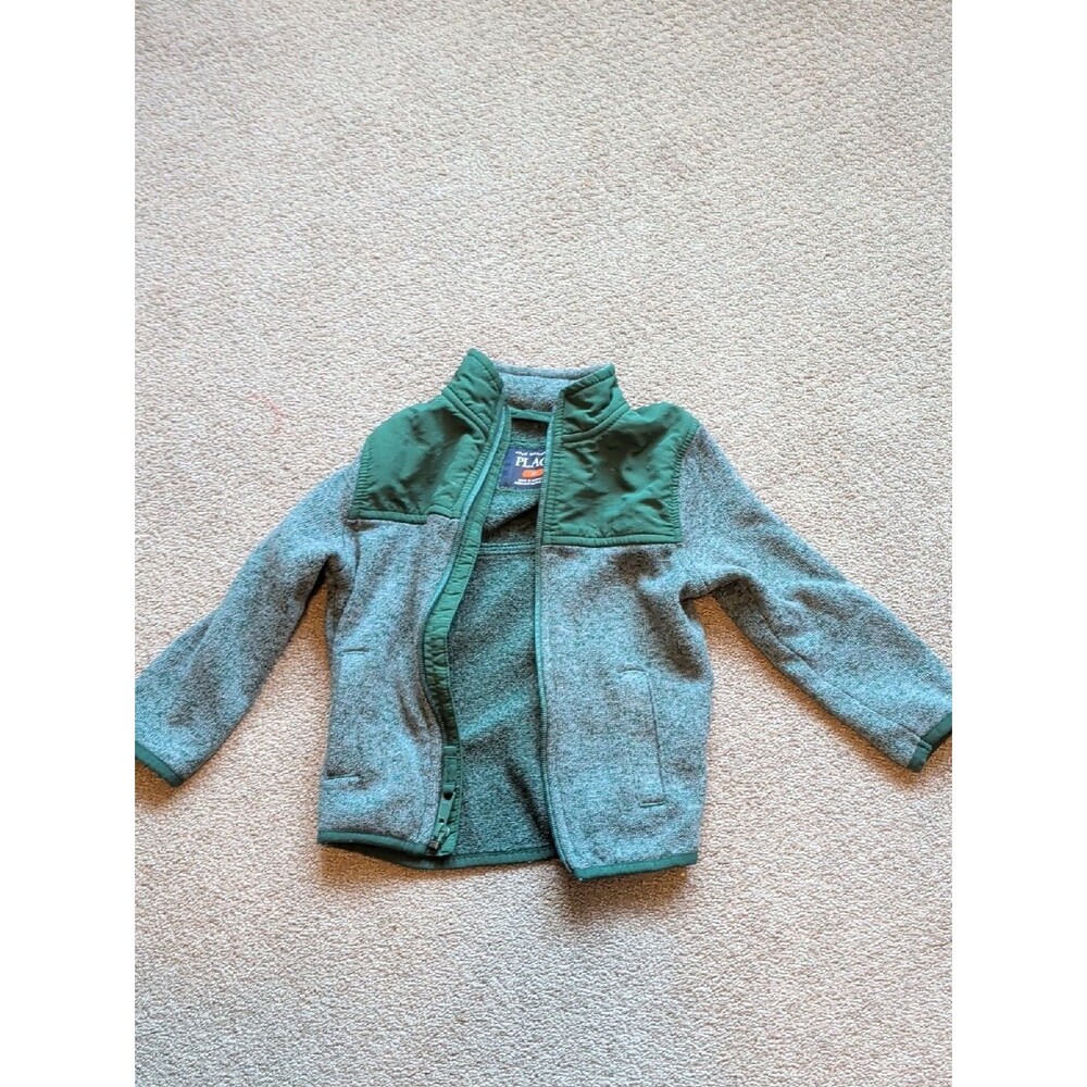 The Children's Place Green Mixed-Material Kids Puffer Jacket